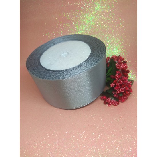 Ленты атласные однотонные 5 см, цена за 5 м